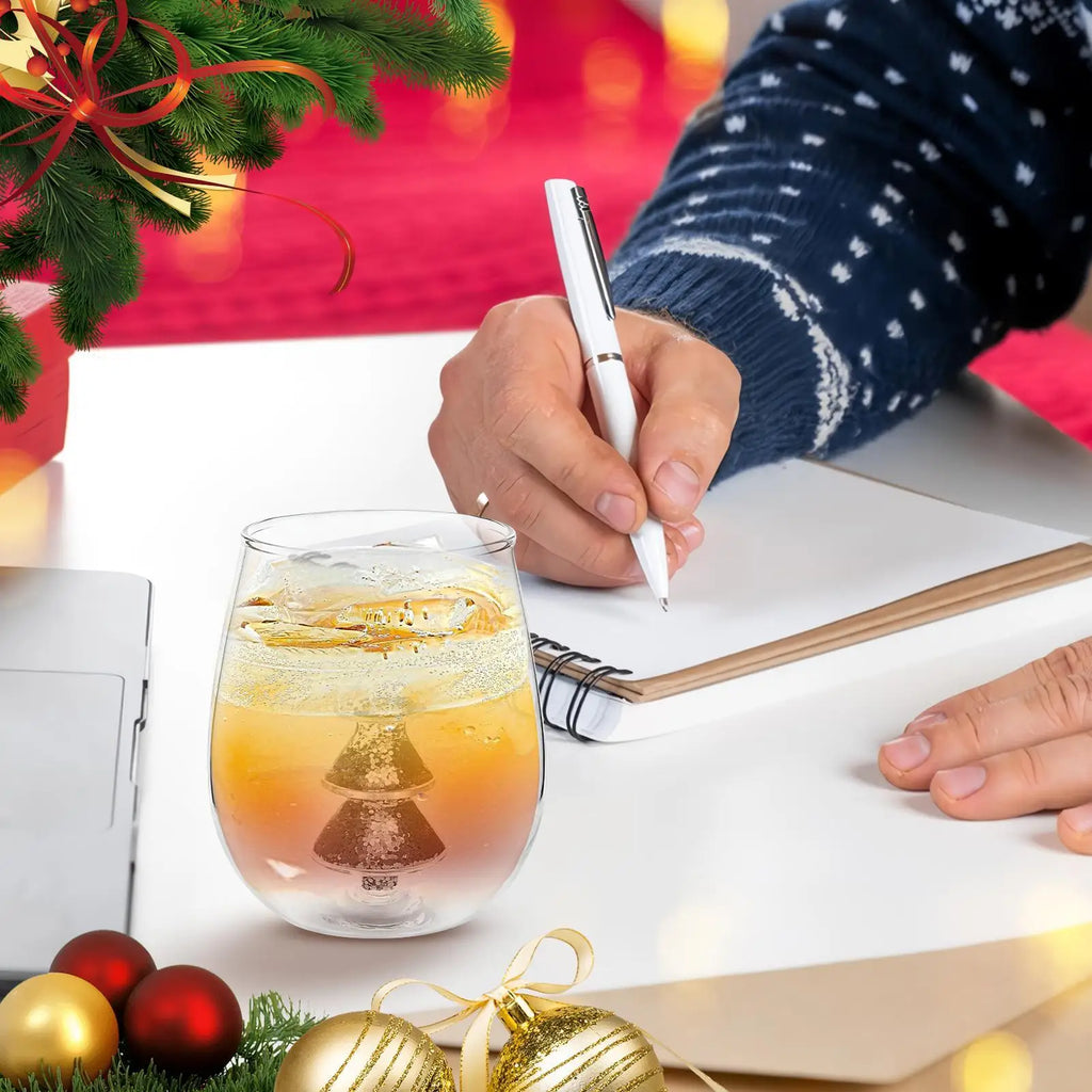 Christmas Tree Glass Cup