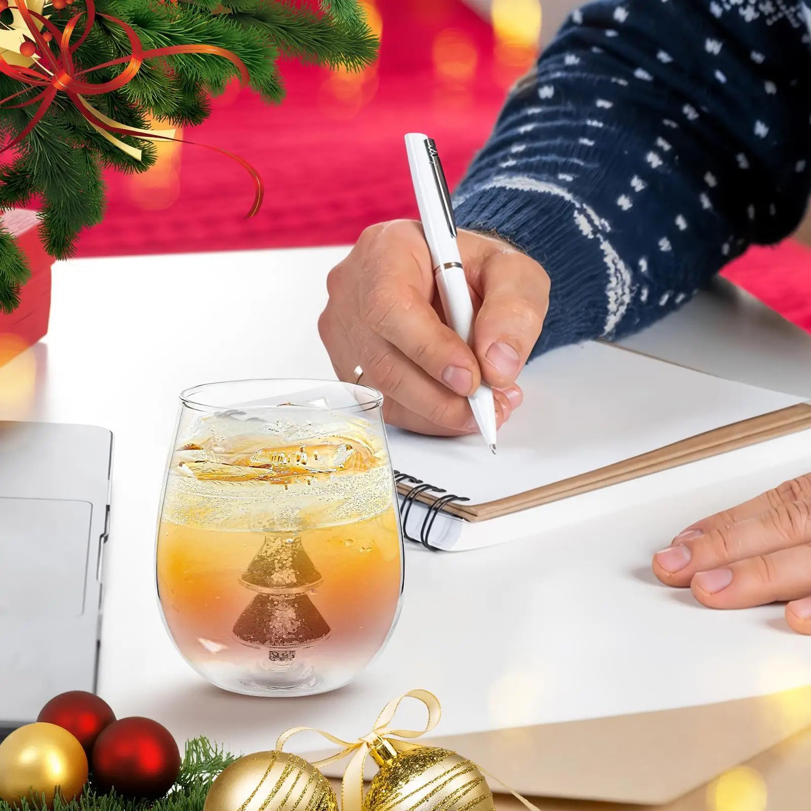 Christmas Tree Glass Cup