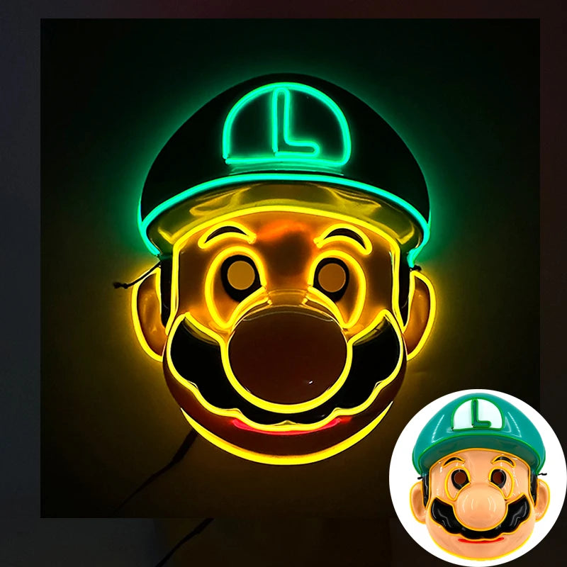 Halloween Film Theme Glowing Scary Mask LED