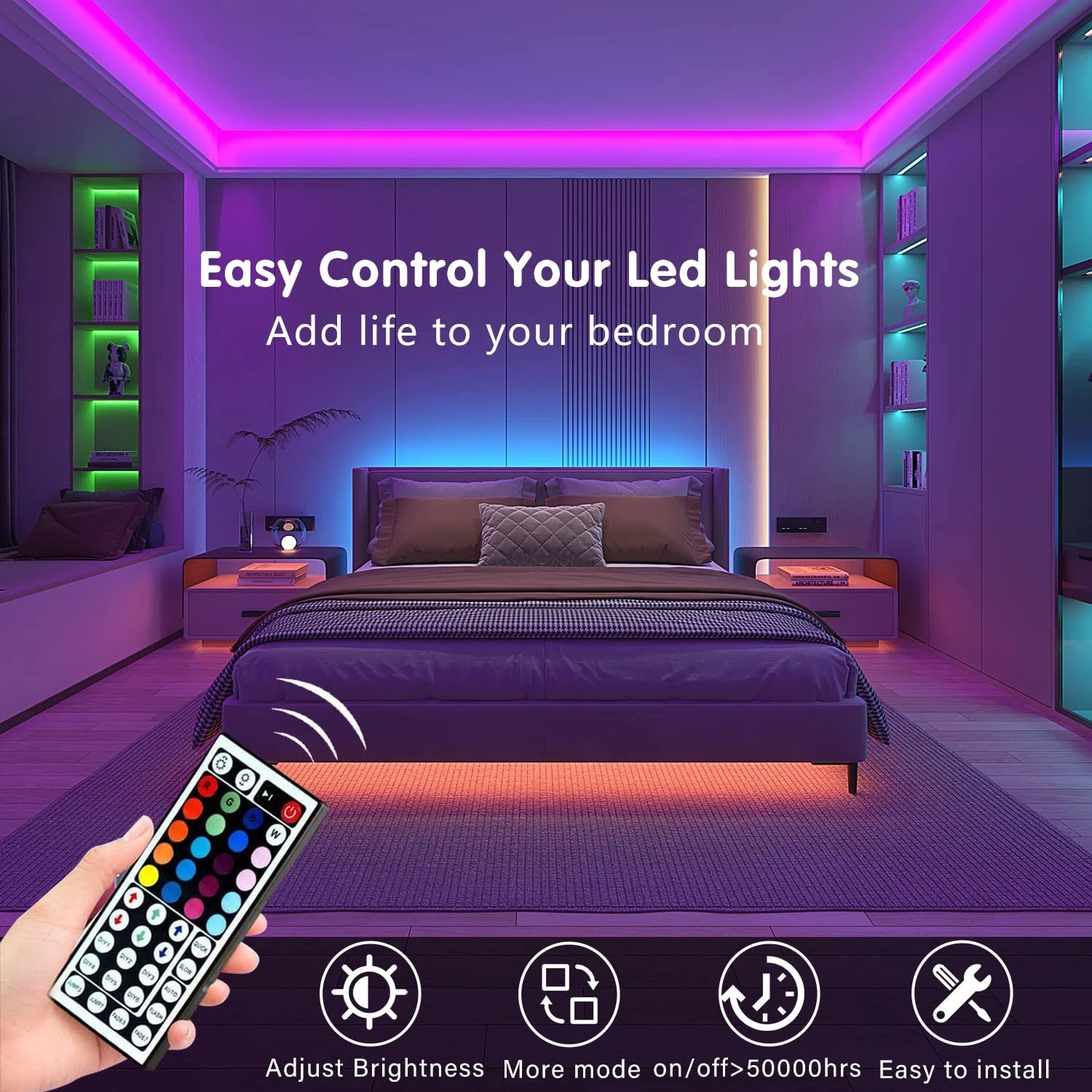 Led Strip Lights with 44 Key Remote Control 1m 5m 10m 20m