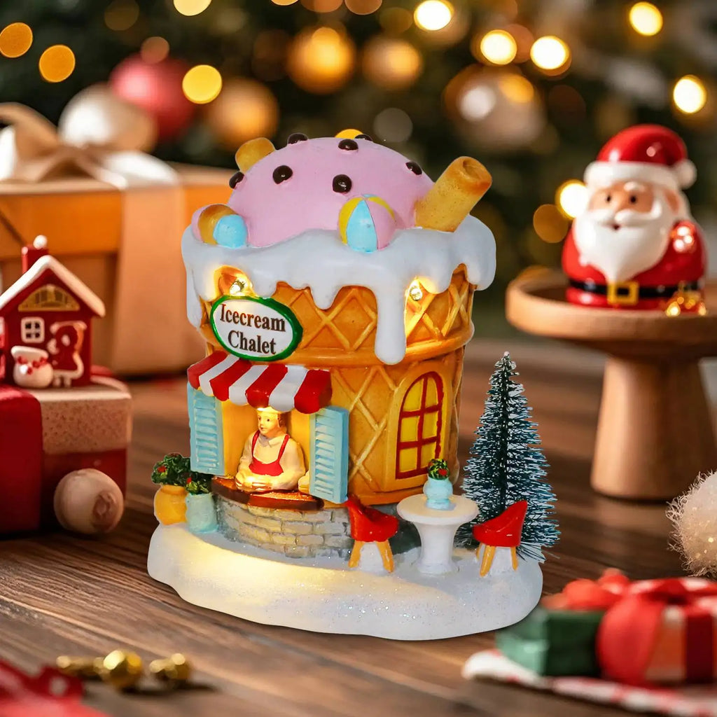 Light up Gingerbread Village House