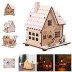 Christmas LED Light Wooden House