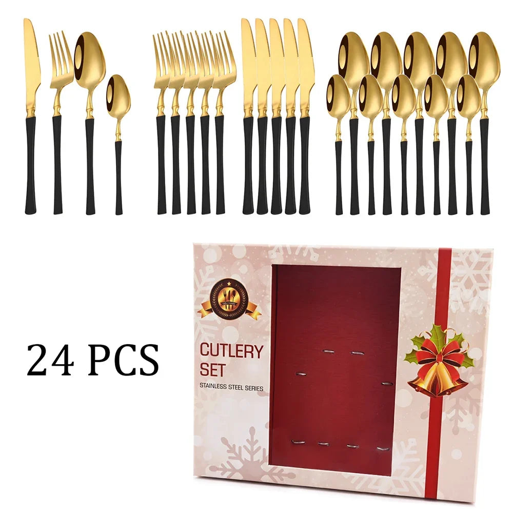 Christmas 24Pcs Cutlery