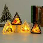 Christmas Decorations Retro Night Light Glow Gifts Window Display Desk Accessories Atmosphere Lantern