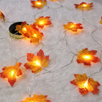 Halloween LED Lights String,Artificial Maple Leaf Lantern 2/3M