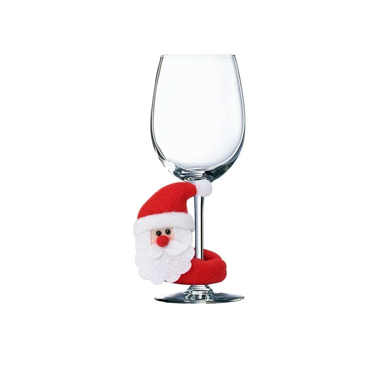 Christmas Wine Glass Decoration