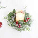Candle Wreath Christmas Centerpieces