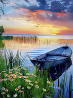 DIY Coloring By Numbers Boat Sailboat