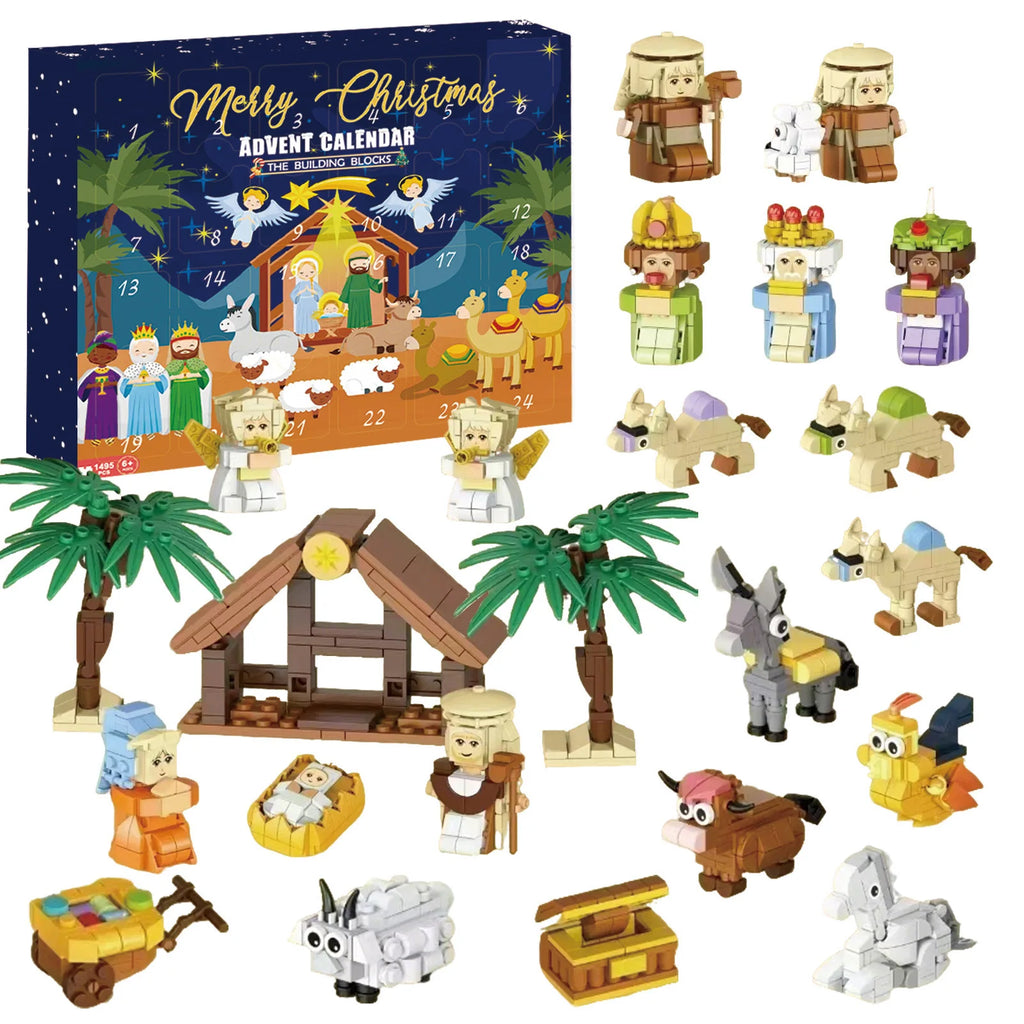 Christmas Advent Calendar Gift Box Diy Nativity