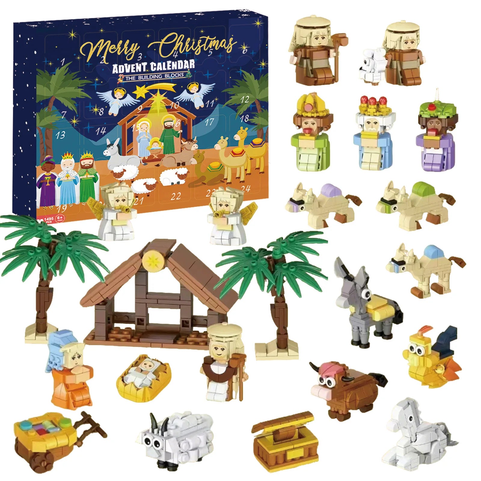 Christmas Advent Calendar Gift Box Diy Nativity