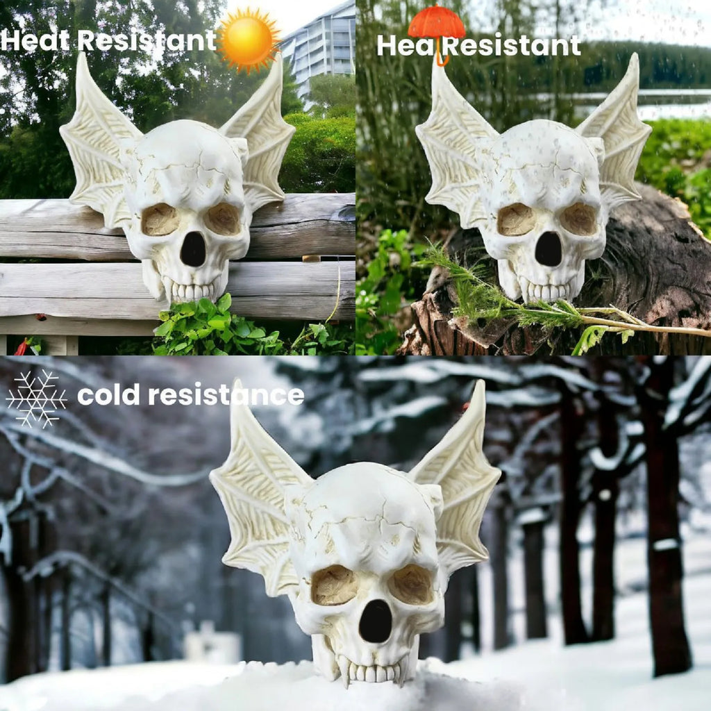 ‌Halloween Bat Skull Decor Spooky Gothic Elegant