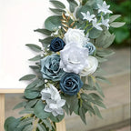 2pcs Wedding blue and white Flowers