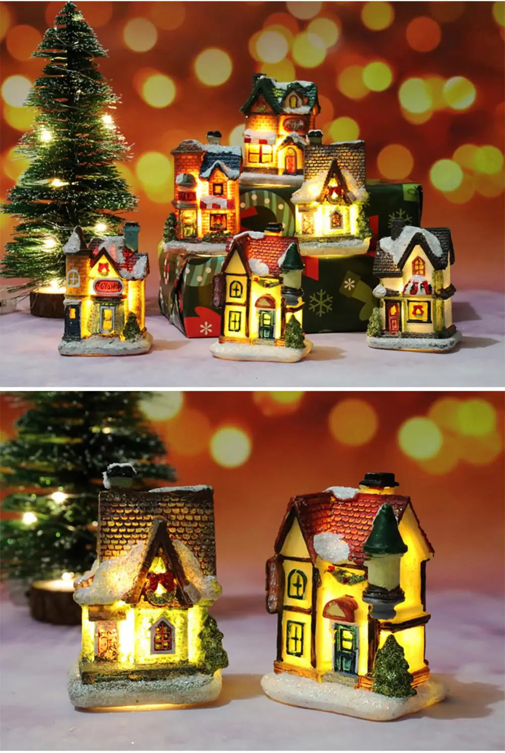 Led Light House Christmas Decorations
