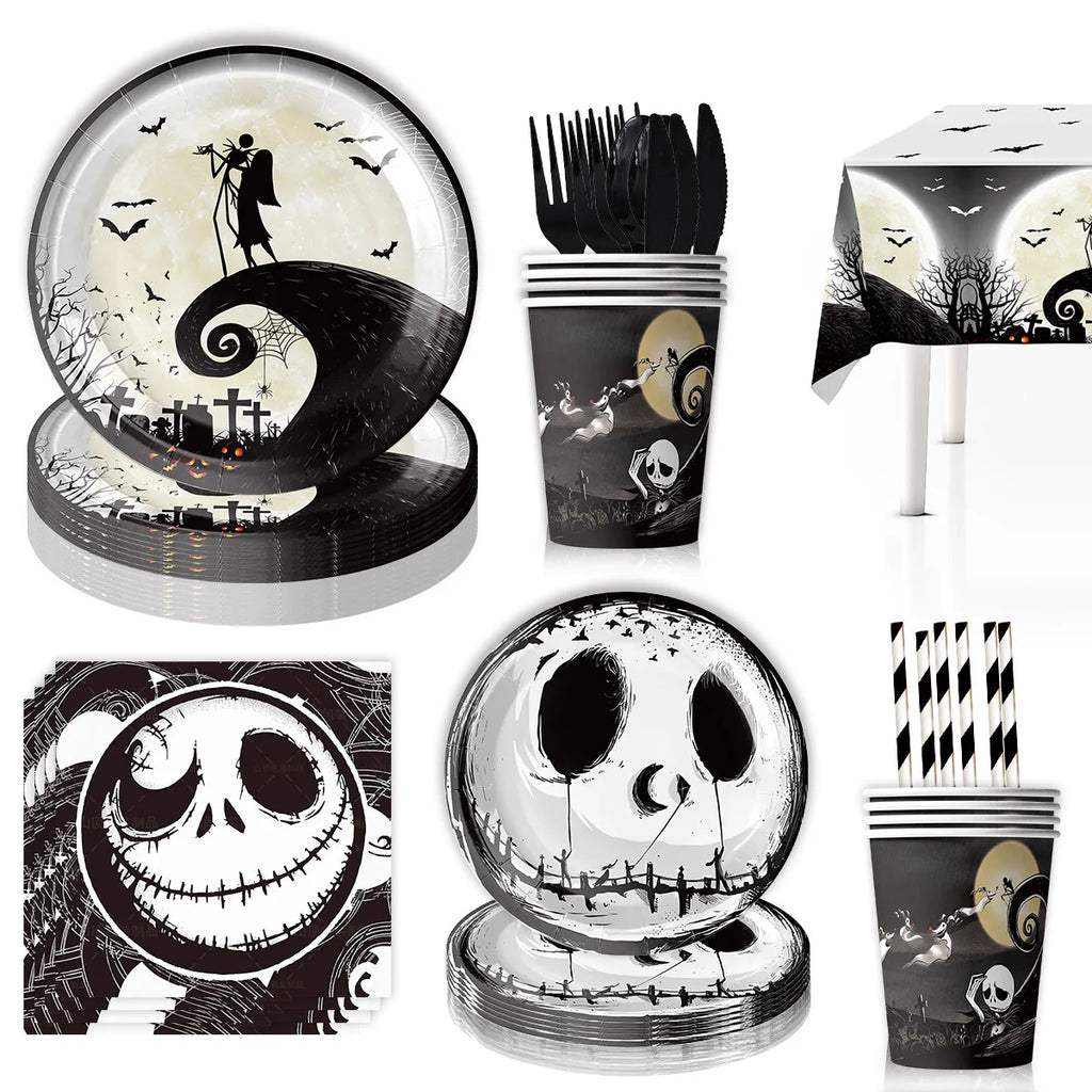 Halloween Jack Skellington Tableware Set