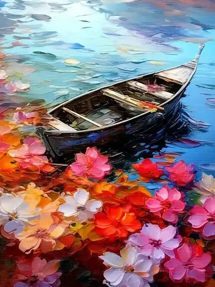 DIY Coloring By Numbers Boat Sailboat