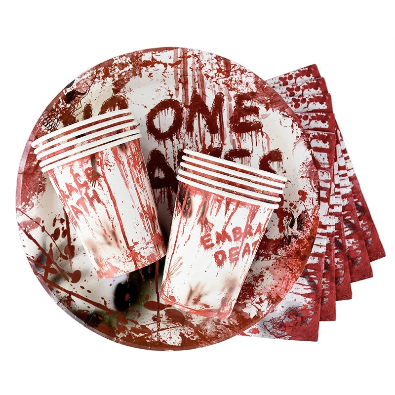 Halloween Bloody Disposable Tableware