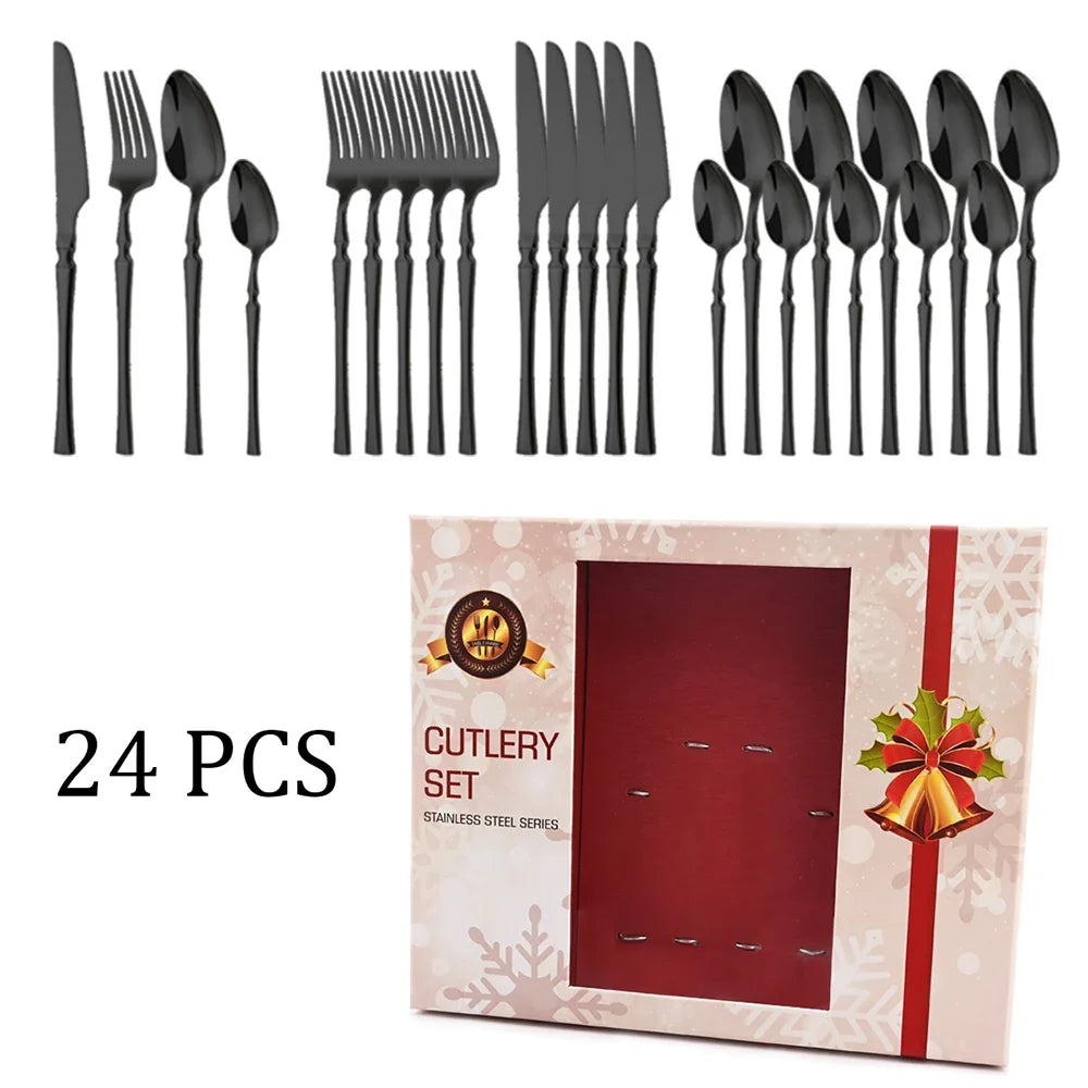 Christmas 24Pcs Cutlery