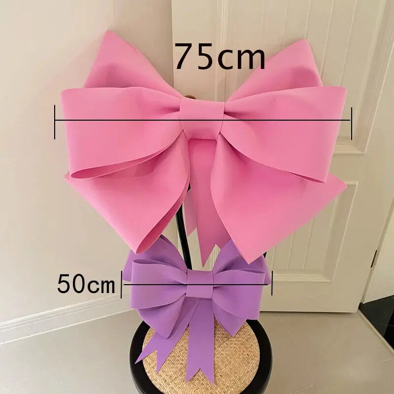 Christmas Tree Decoration New Year Party Prop Christmas Big Bow EVA Shop Display Wedding Party Prop Festivity Occasion DIY