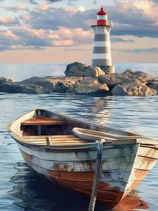 DIY Coloring By Numbers Boat Sailboat