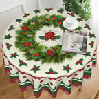 Christmas Round Tablecloth