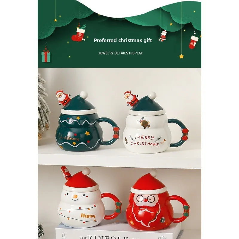 Creative and cute Christmas cup/covered spoon gift box