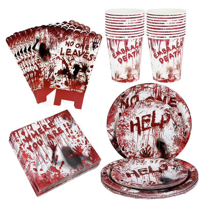 Halloween Bloody Disposable Tableware