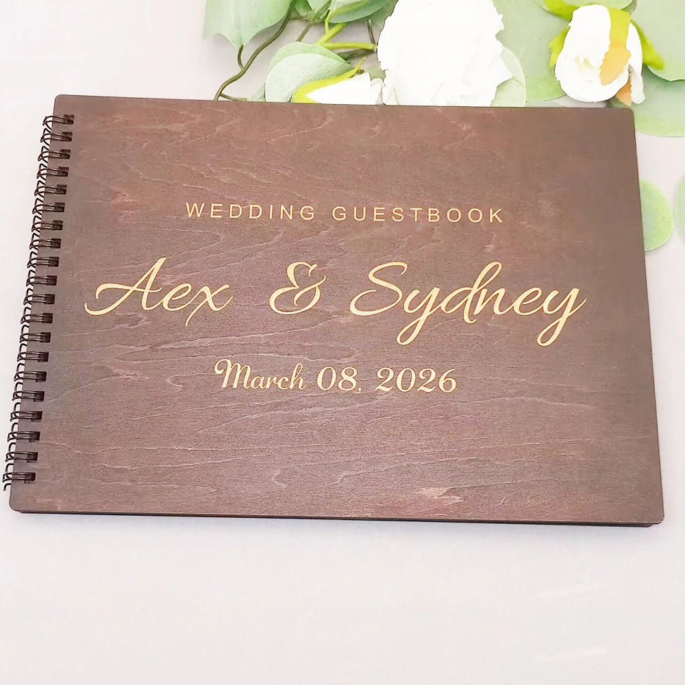 Custom Wooden Guestbook