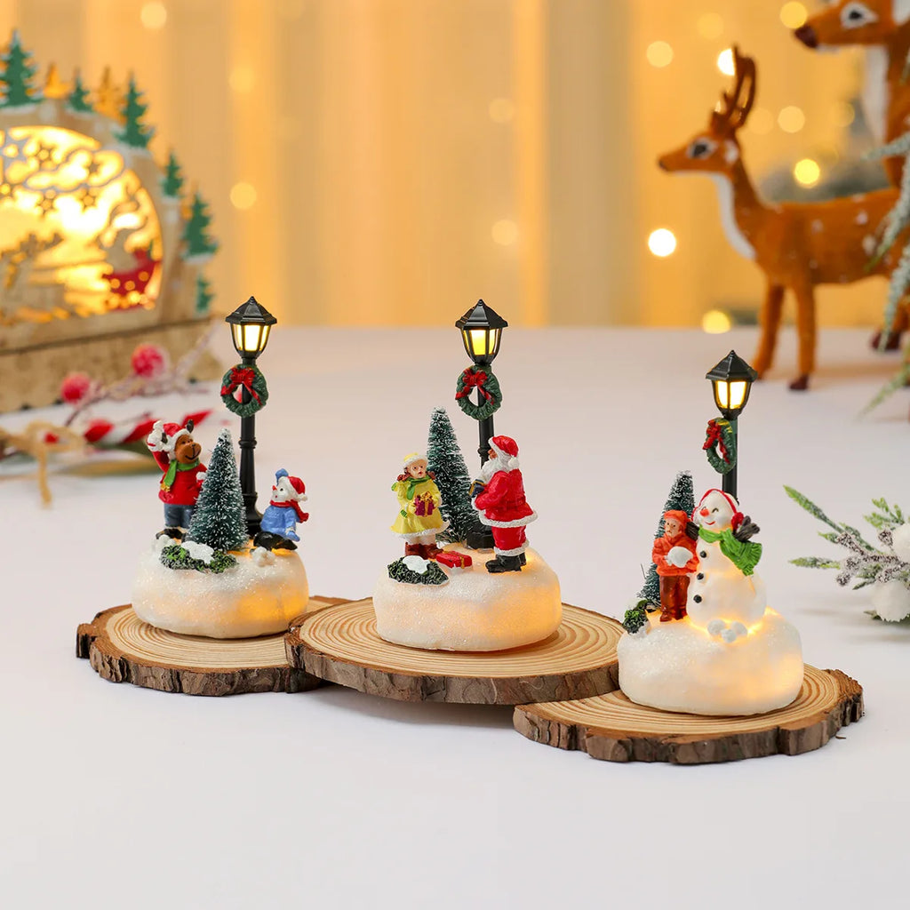 Cute Christmas Statue Led Lights,