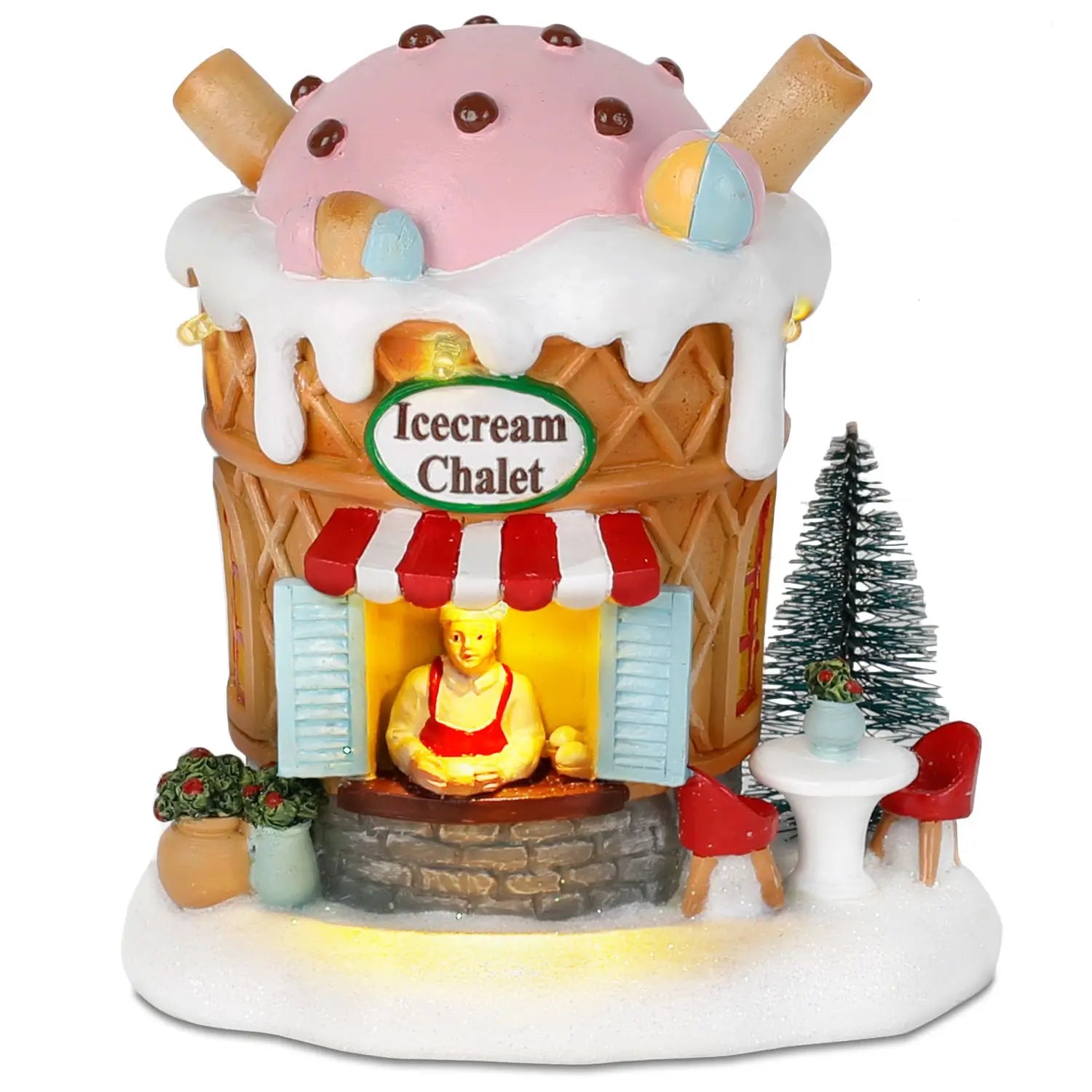 Light up Gingerbread Village House