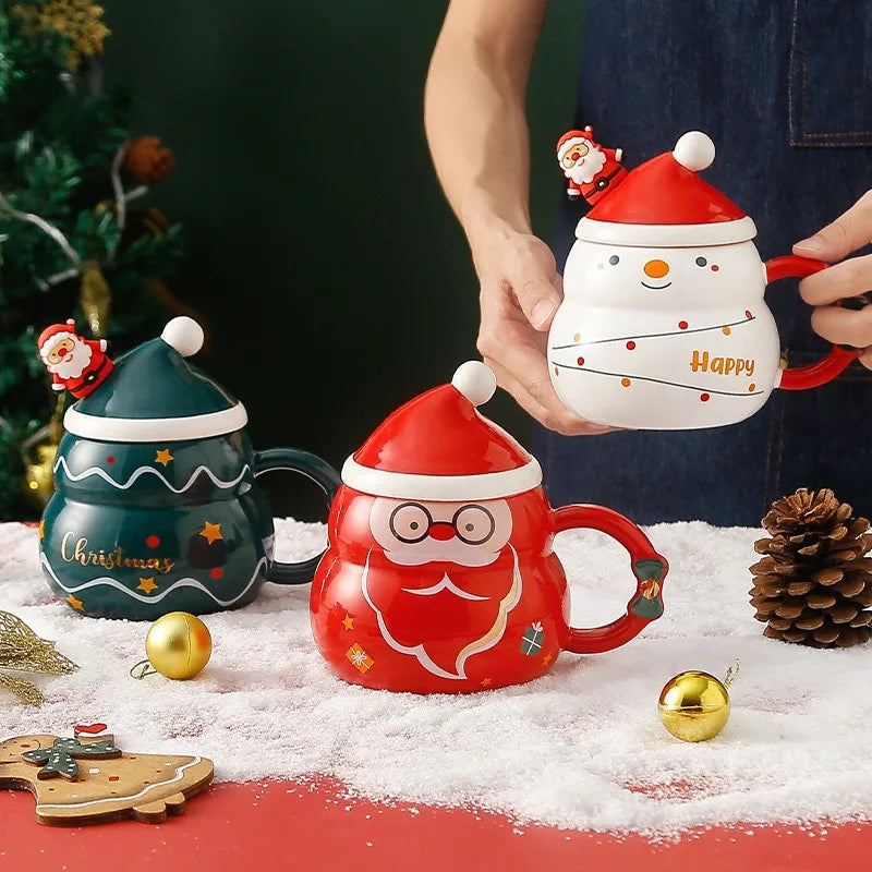 Creative and cute Christmas cup/covered spoon gift box