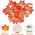 Halloween LED Lights String,Artificial Maple Leaf Lantern 2/3M