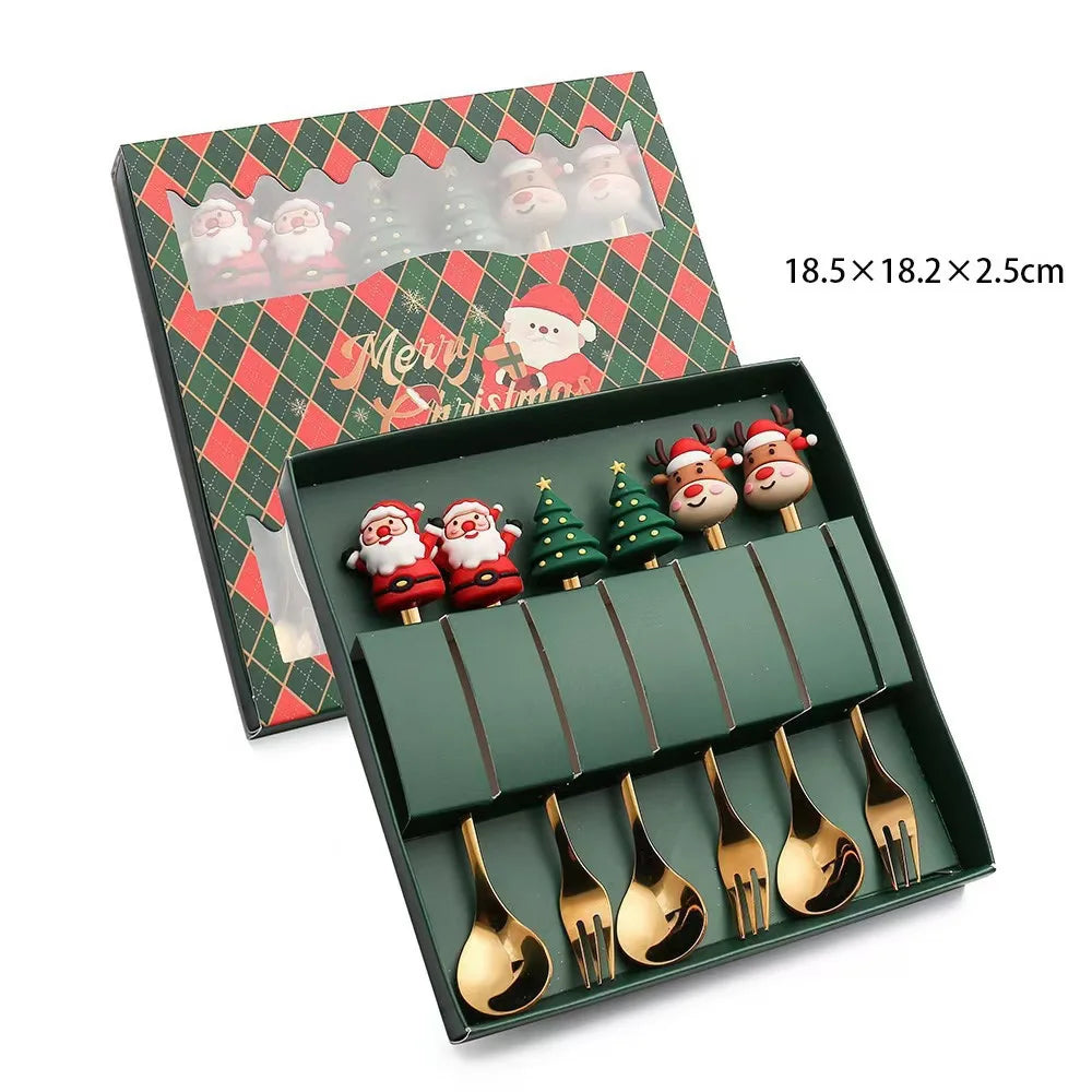 Christmas Stainless Spoons