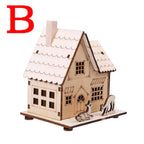 Christmas LED Light Wooden House