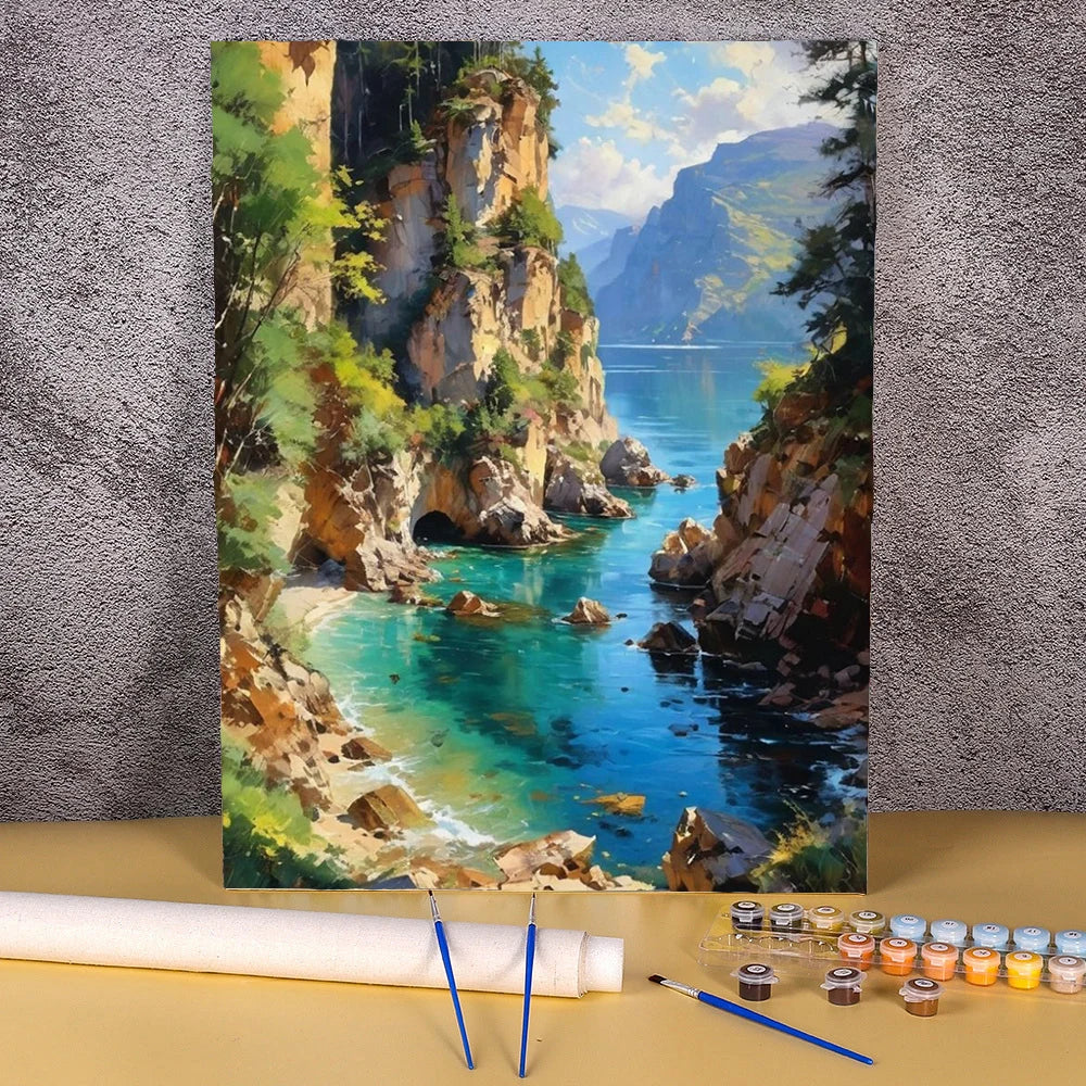 Painting By Numbers Adults Crafts Flowers Mountains