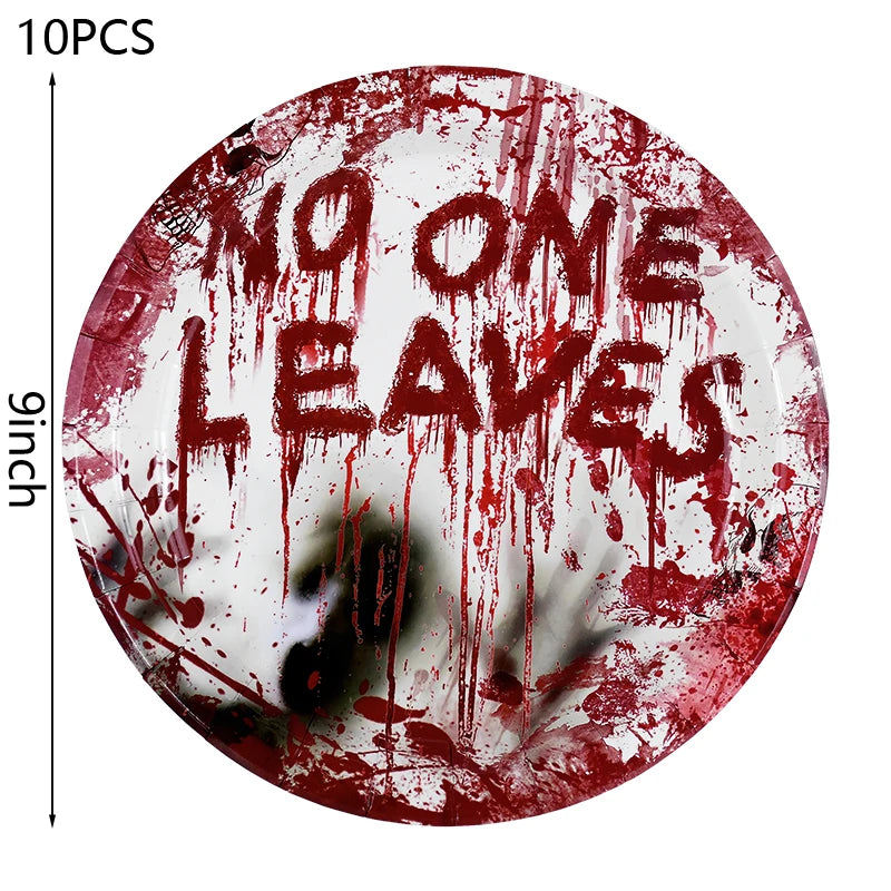 Halloween Bloody Disposable Tableware