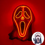Halloween Film Theme Glowing Scary Mask LED