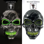 Halloween Film Theme Glowing Scary Mask LED