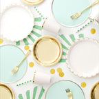 Elegant White Porcelain Disposable Tableware