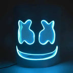 Halloween Neon Marshmallow Mask LED