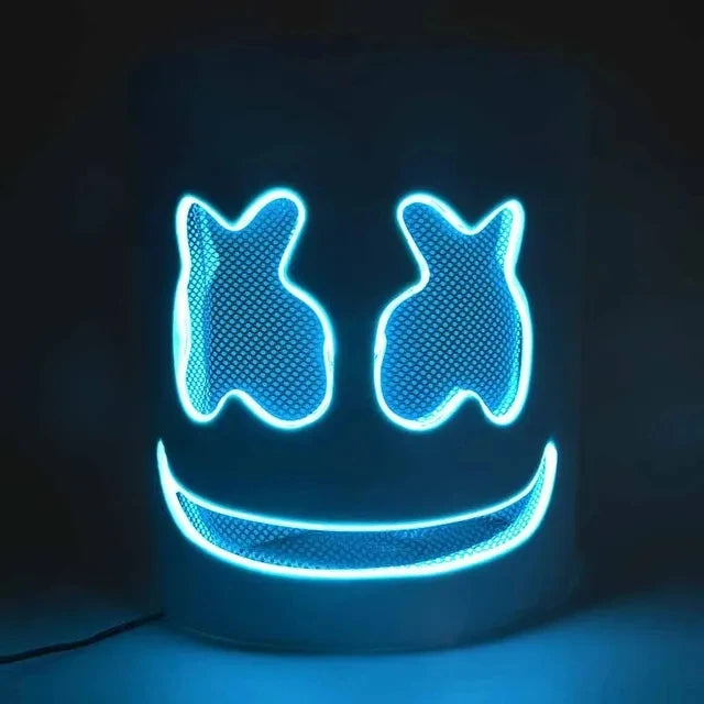 Halloween Neon Marshmallow Mask LED