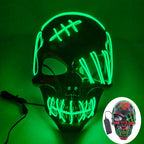 Halloween Film Theme Glowing Scary Mask LED