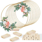 Gold Wreath Wooden Base