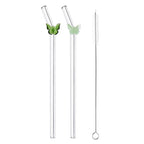 Reusable Butterfly Straws multicolor