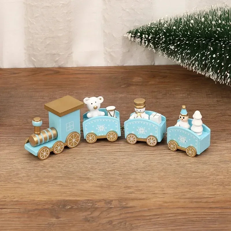 Christmas Train Merry Christmas Decorations Home Decor 2024 Cristmas Ornament Xmas Noel Gifts Happy New Year 2025