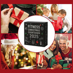 Christmas Countdown Calendar 2D Acrylic Ornament 24 Days Fitness Gear Christmas Ornaments for Winter Holiday Party Home Gym