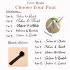 Personalized Bridal Bouquet Ribbon