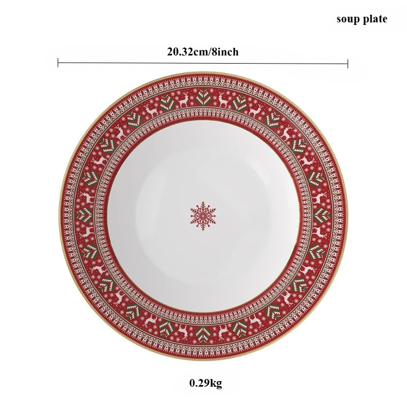 Christmas china tableware