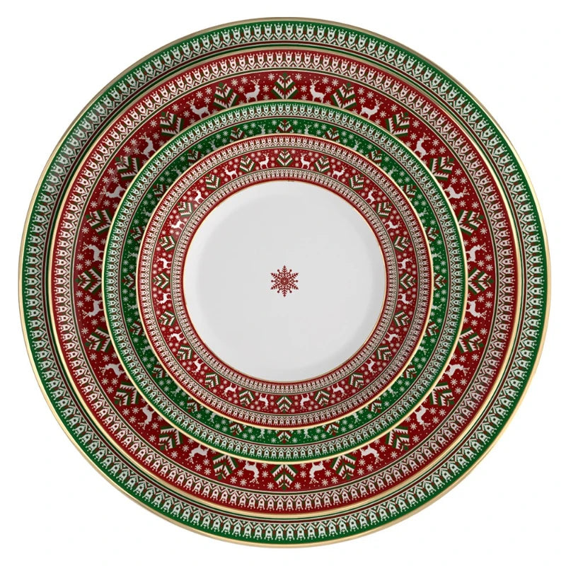 Christmas china tableware