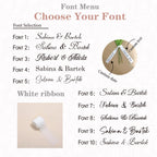 Personalized Bridal Bouquet Ribbon