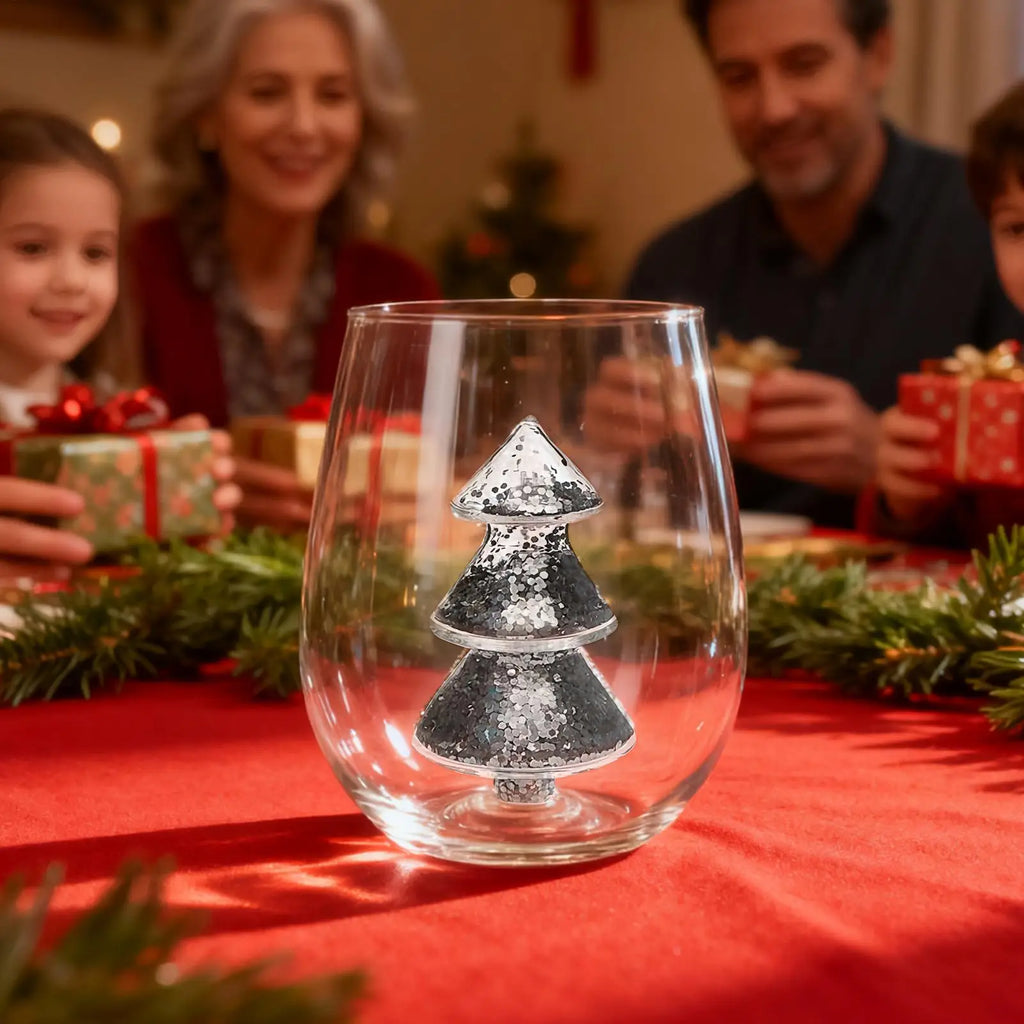 Christmas Tree Glass Cup